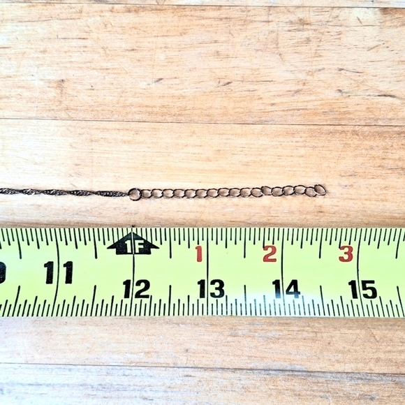 Copper tone child's Singapore chain, adjustable (3-10) - Picture 3 of 3